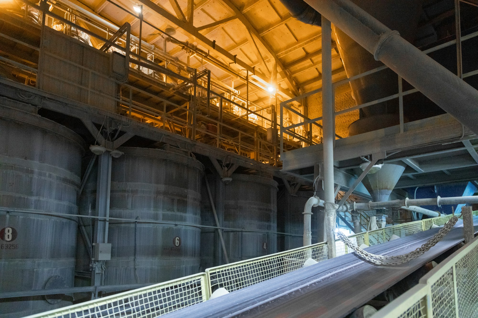 cement plant inside view